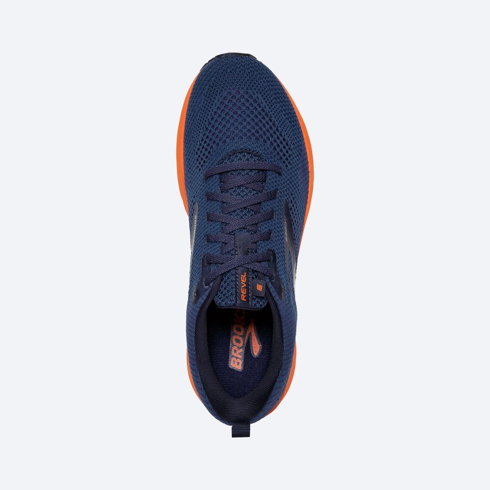 Brooks Revel 5 Moški Tekaški Copati Rjave Temno Modre | Slovenija-62980