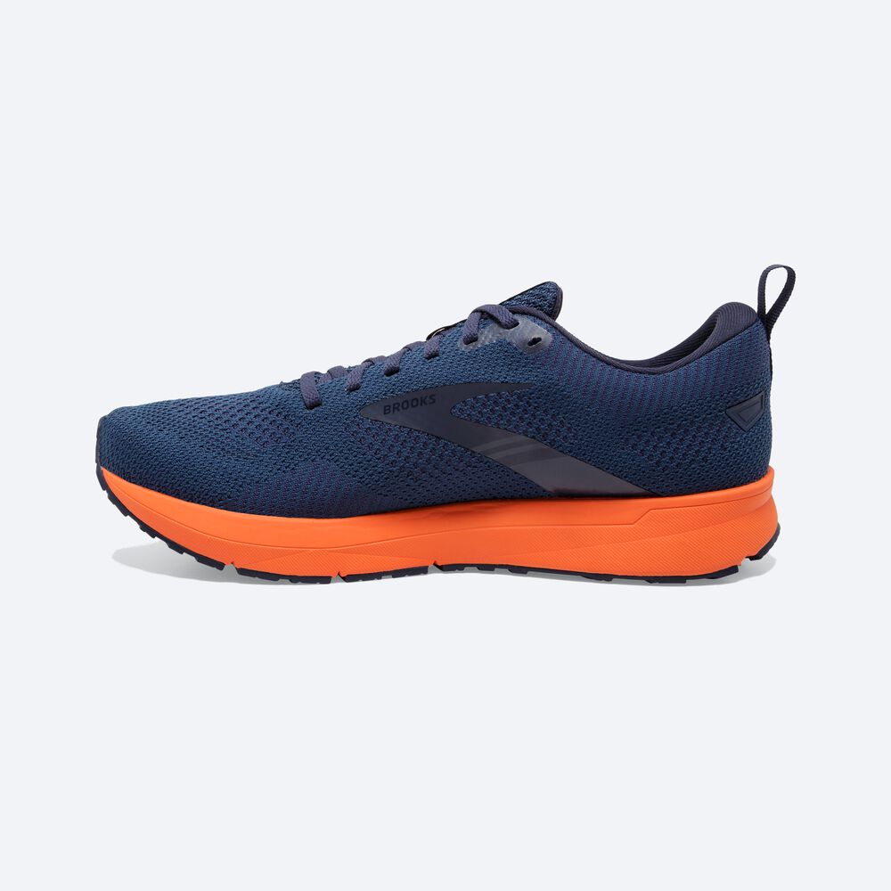 Brooks Revel 5 Moški Tekaški Copati Rjave Temno Modre | Slovenija-62980