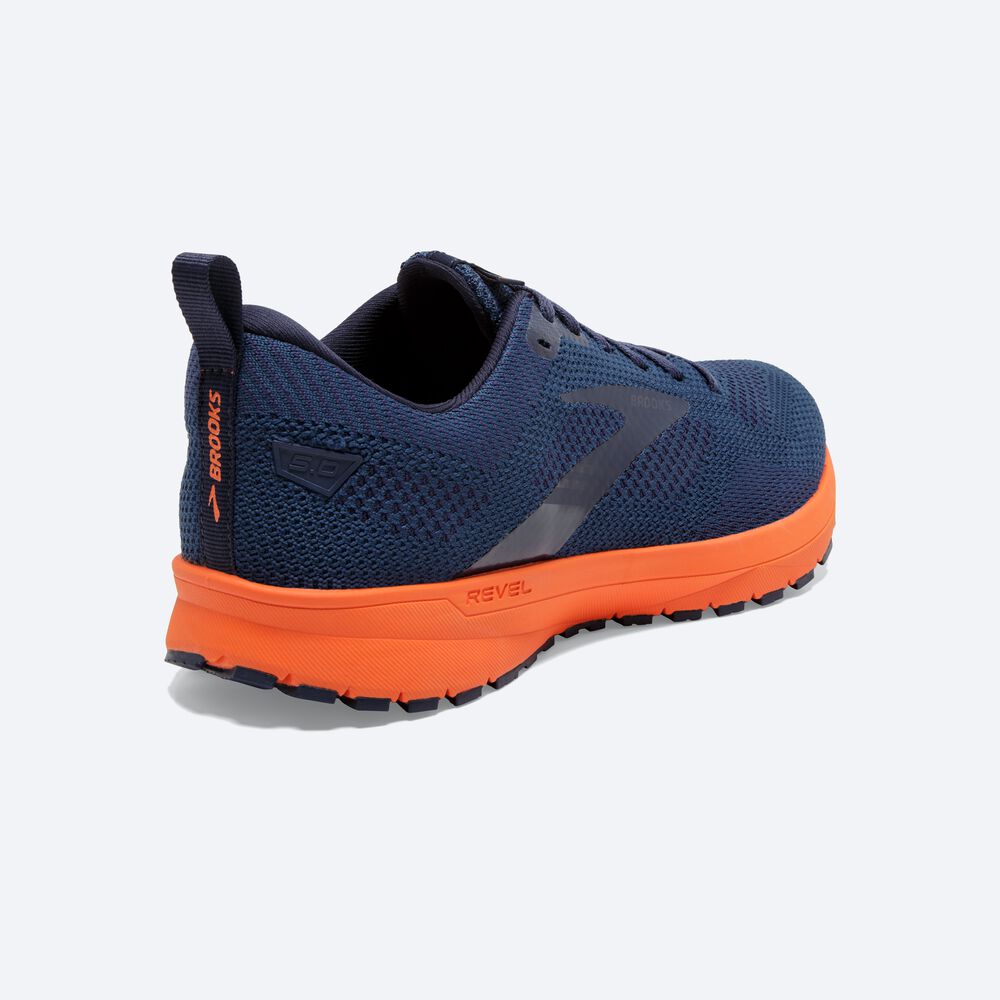 Brooks Revel 5 Moški Tekaški Copati Rjave Temno Modre | Slovenija-62980