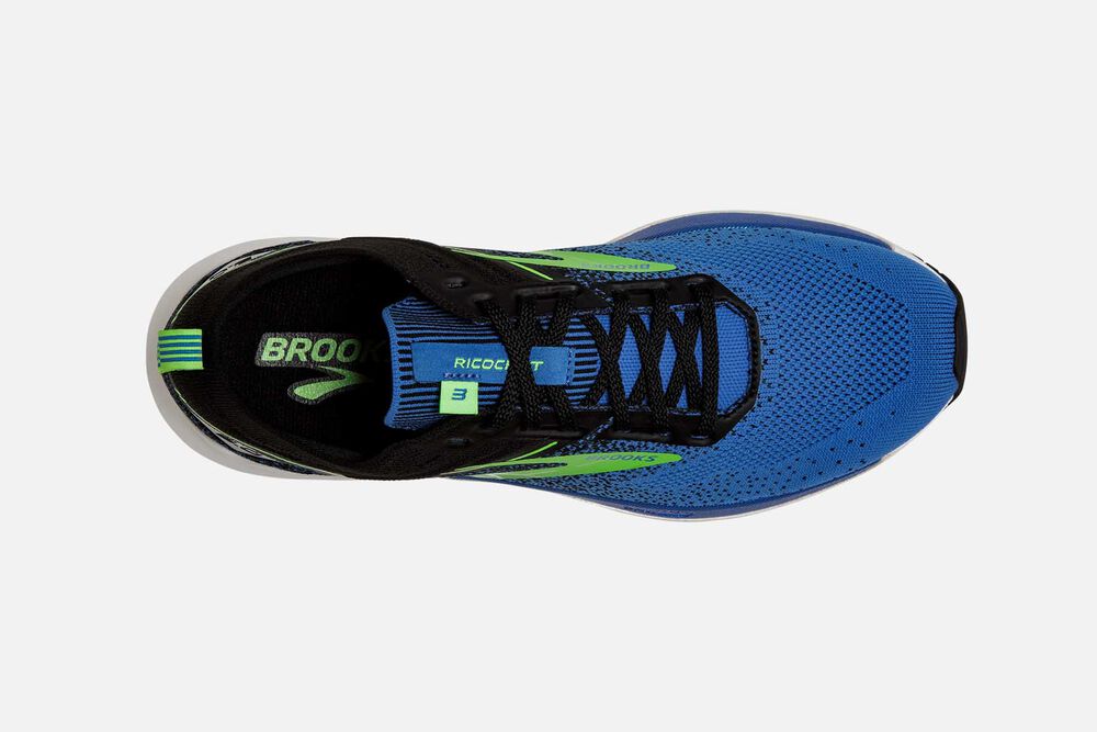 Brooks Ricochet 3 Moški Tekaški Copati Modre Zelene | Slovenija-48629