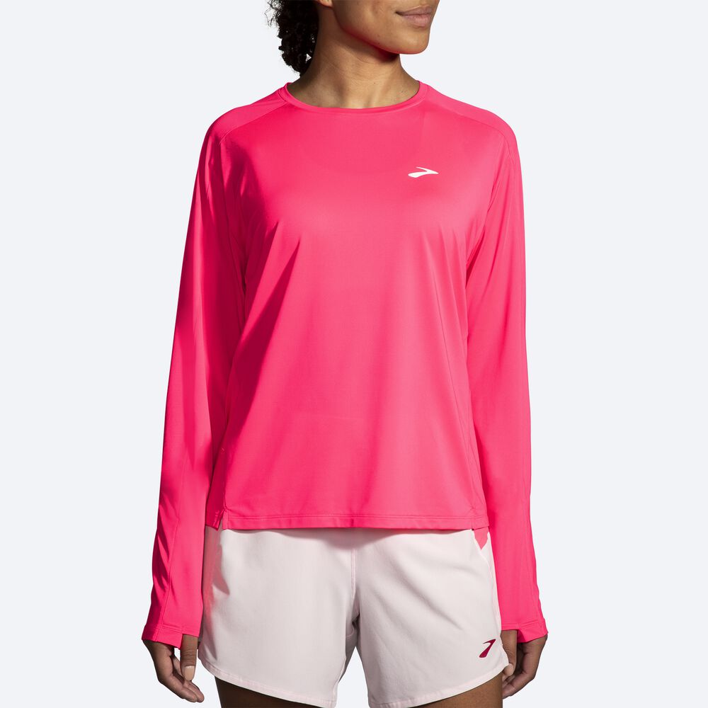 Brooks Sprint Free Long Sleeve 2.0 Ženske Majice Roza | Slovenija-10287