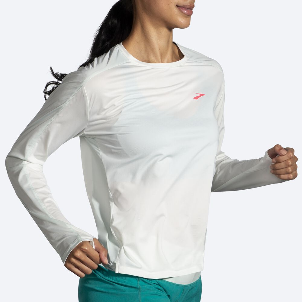 Brooks Sprint Free Long Sleeve 2.0 Ženske Majice Mete | Slovenija-53972