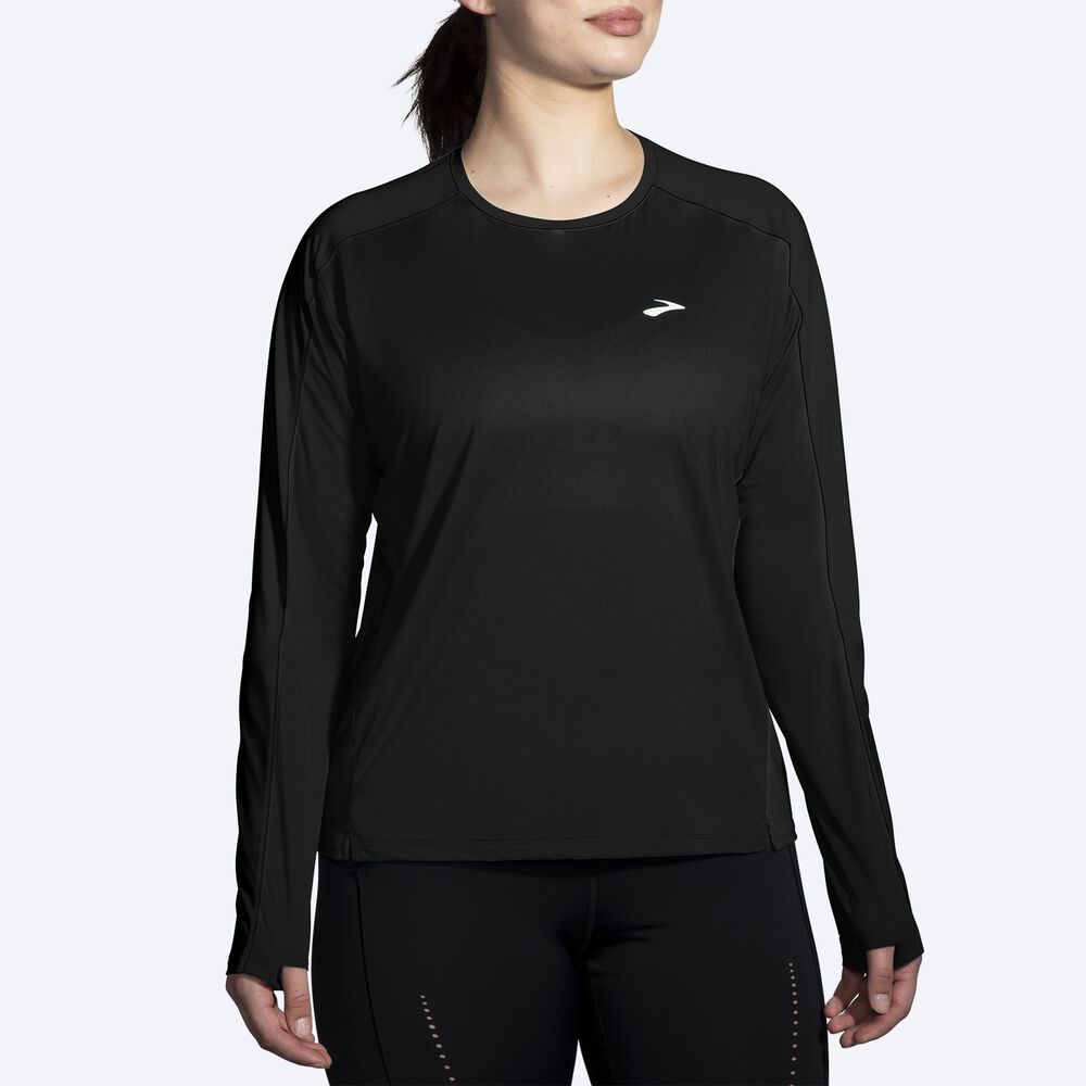 Brooks Sprint Free Long Sleeve 2.0 Ženske Majice Črne | Slovenija-83917