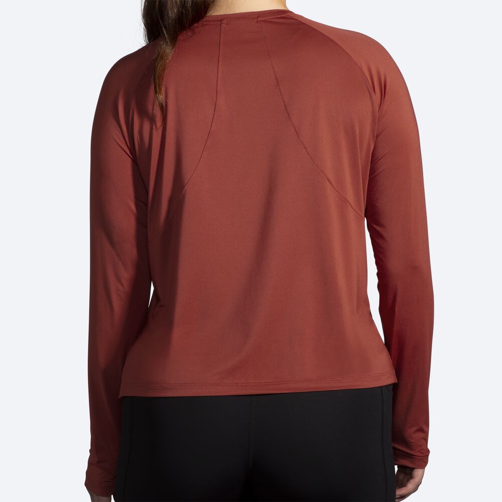 Brooks Sprint Free Long Sleeve Ženske Majice Bakrene | Slovenija-15089