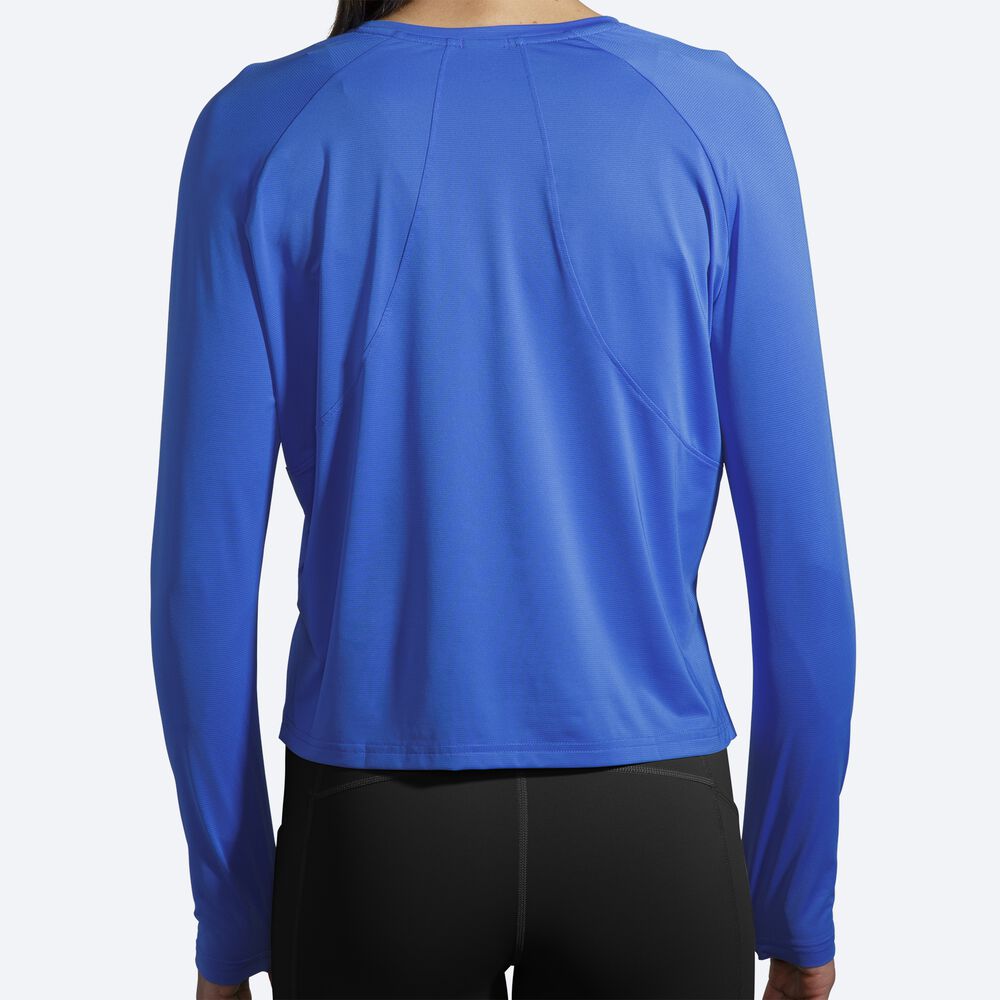 Brooks Sprint Free Long Sleeve Ženske Majice Modre | Slovenija-57142