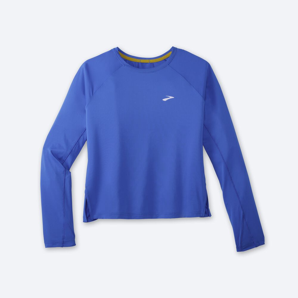 Brooks Sprint Free Long Sleeve Ženske Majice Modre | Slovenija-57142