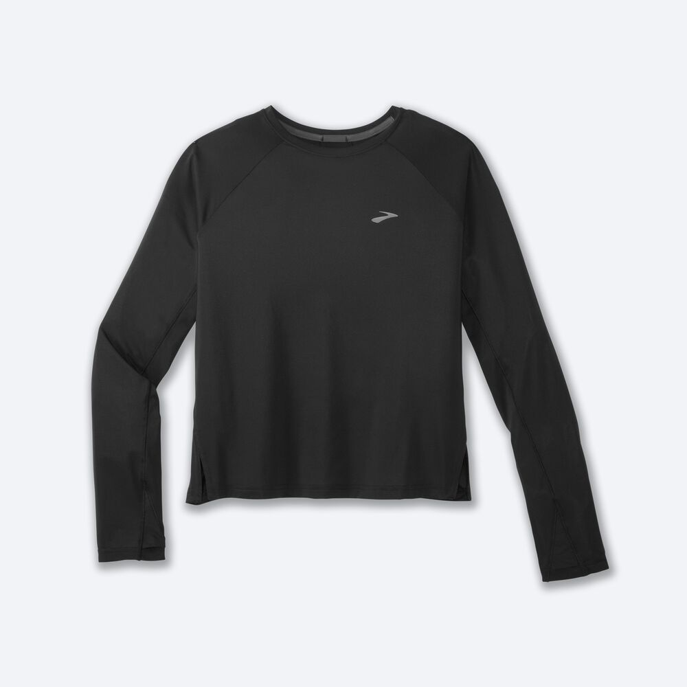 Brooks Sprint Free Long Sleeve Ženske Majice Črne | Slovenija-59312