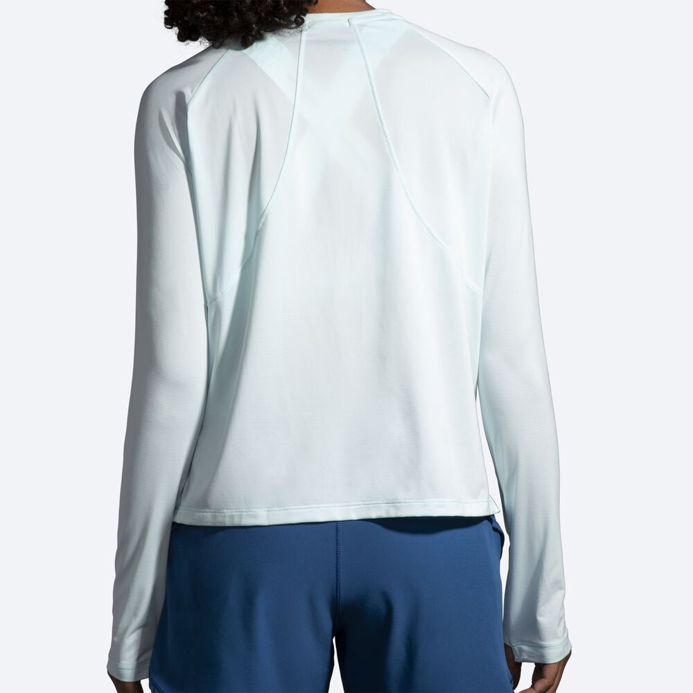 Brooks Sprint Free Long Sleeve Ženske Majice Modre | Slovenija-63471