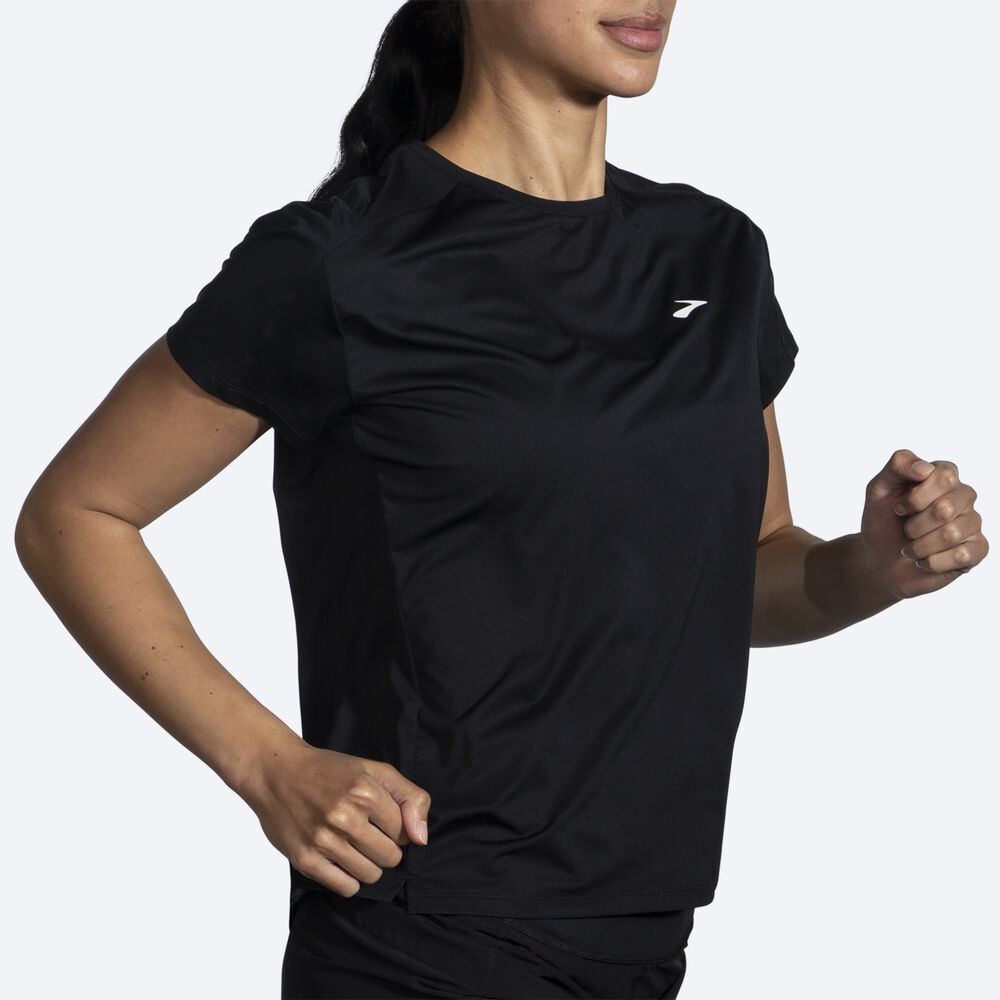 Brooks Sprint Free Short Sleeve 2.0 Ženske Majice Črne | Slovenija-06745