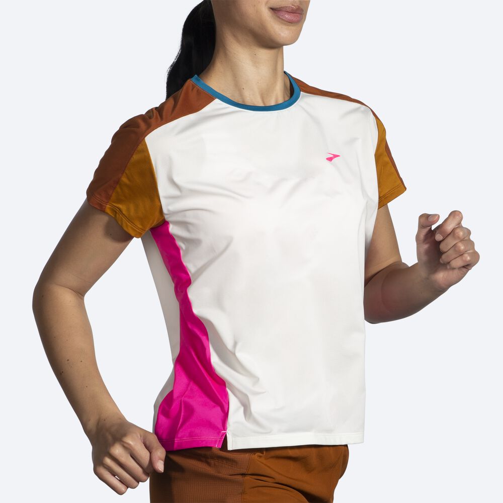 Brooks Sprint Free Short Sleeve 2.0 Ženske Majice Svetlo Fuksije | Slovenija-18453