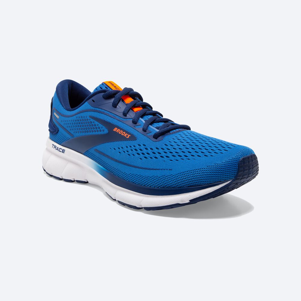 Brooks Trace 2 Moški Tekaški Copati Modre Modre Oranžne | Slovenija-29801