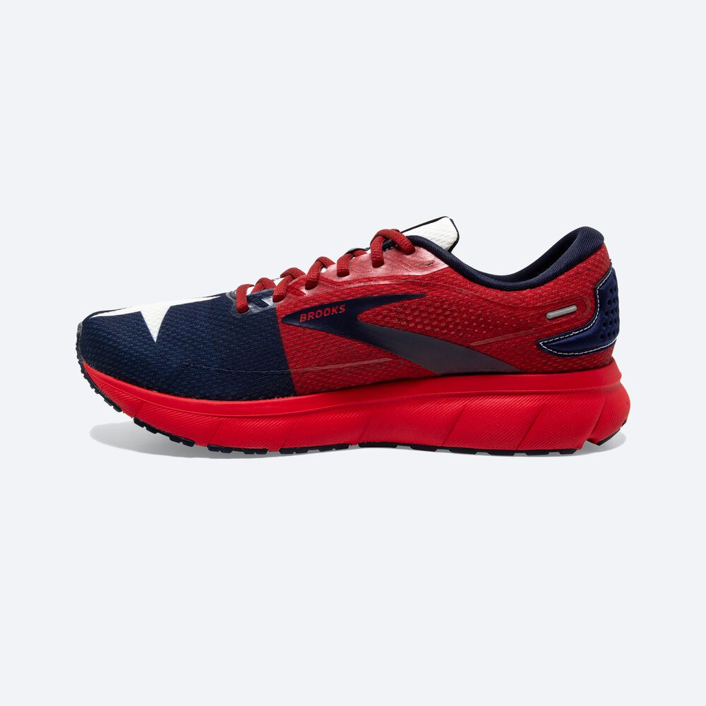 Brooks Trace 2 Moški Tekaški Copati Rdeče Bele Temno Modre | Slovenija-39746