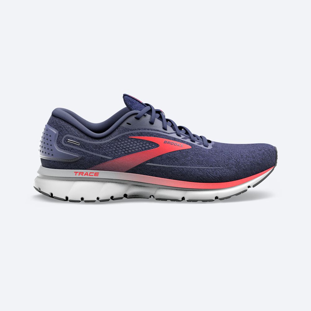 Brooks Trace 2 Moški Tekaški Copati Temno Modre Sive Rdeče | Slovenija-48239